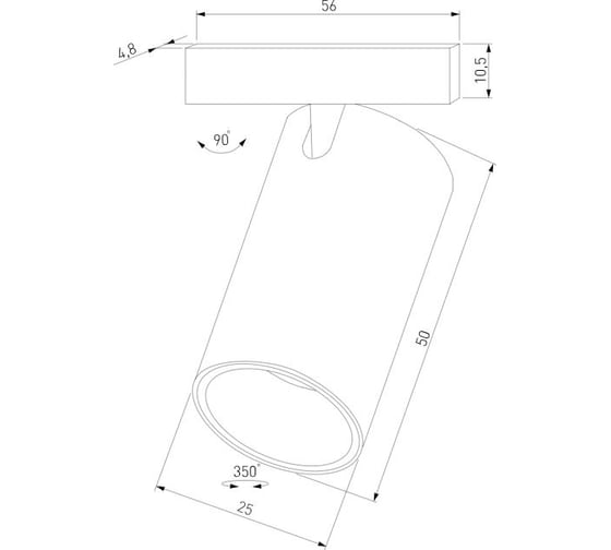 Трековый светильник Elektrostandard Mini Magnetic 3W 3000K черный a067272
