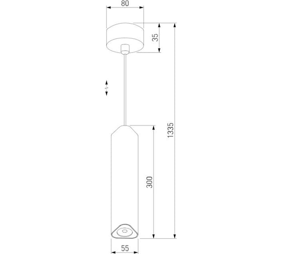 Светильник подвесной светодиодный Elektrostandard Trio 12W 4000K черный a067066