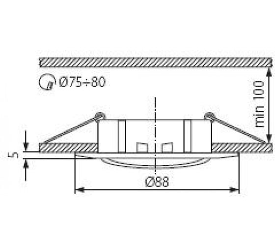 Точечный светильник KANLUX LUTO CTX-DT02B-C/M/ 2593