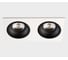 Встраиваемый светодиодный светильник Italline IT08-8032 black 3000K 3