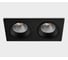 Встраиваемый светодиодный светильник Italline IT08-8035 black 4000K 5