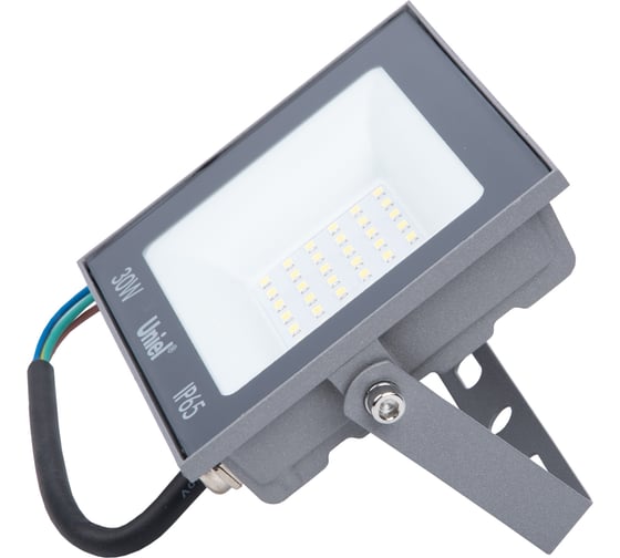 Прожектор светодиодный Uniel ULF-F23-30W/6500K IP65 160-240V GREY UL-00011845