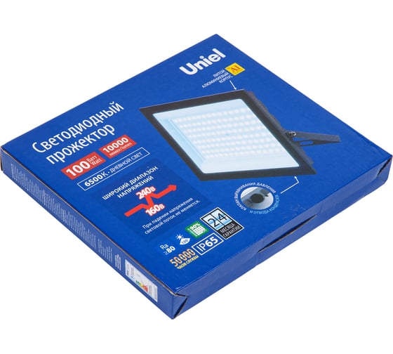 Прожектор светодиодный Uniel ULF-F23-100W/6500K IP65 160-240V GREY UL-00011848