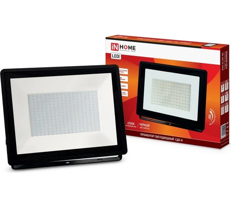 Светодиодный прожектор IN HOME СДО-8 200Вт 230В 6500К 17000Лм IP65 4690612030081
