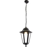 Садово-парковый светильник FERON 6205/PL6205 шестигранный на цепочке 100W E27 230V, черный 11072