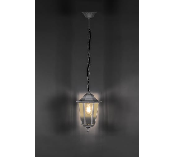 Садово-парковый светильник FERON 100W 230V E27 белый, 6205/PL6205 (на цепочке 500мм), 11071