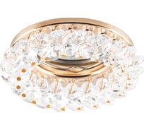 Светильник FERON ИВО-50w 12в, G5.3, зол.с/с декор.прозрачный 19287