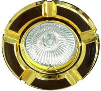 Светильник FERON ИВО-50w 12в, G5.3, поворотный черный/золотой 17642