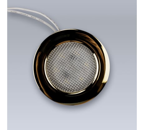 Мебельный светодиодный встраиваемый светильник ELEGANZ, Золото, термопластиковый корпус, 4W 220V 4500K, 1шт EL-FT-308-G