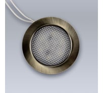 Мебельный светодиодный встраиваемый светильник ELEGANZ, Бронза, металлический корпус, 4W 220V 4500K, 1шт EL-FT-308-B