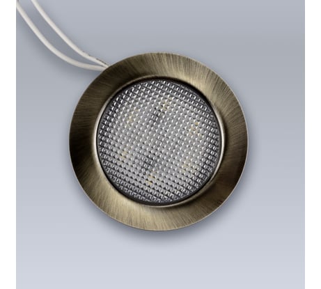 Мебельный светодиодный встраиваемый светильник ELEGANZ, Бронза, металлический корпус, 4W 220V 4500K, 1шт EL-FT-308-B