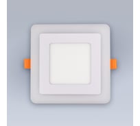 Светодиодный встраиваемый светильник ELEGANZ ТРЕХРЕЖИМНЫЙ Квадрат 12W нейтральный 4500К 220V, 1шт 1900