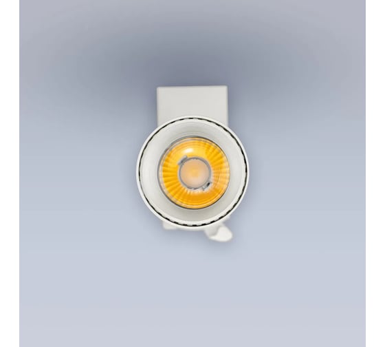Светодиодный трековый светильник ELEGANZ 12Вт, COB, Круглый Белый корпус, 6000К, 49x120мм, 1шт 3021