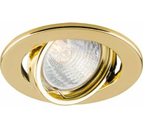 Светильник FERON ИВО-50w 12в, G5.3, поворотный золотой 15115