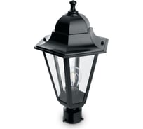 Садово-парковый светильник FERON 203/PL6203 шестигранный на столб 100W E27 230V черный 11068