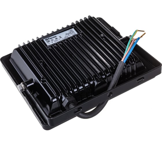 Светодиодный прожектор FERON LL-905 2835 SMD 50W зеленый AC220V/50Hz IP65, черный в компактном корпусе, 205*161*40 мм 32212