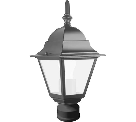 Светильник FERON НТУ-60w на трубу 60мм. Е27, IP44, черный 11018