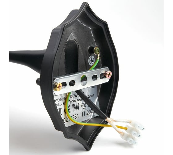 Светильник FERON НБУ-100w вверх, Е27, IP44, черный 11096