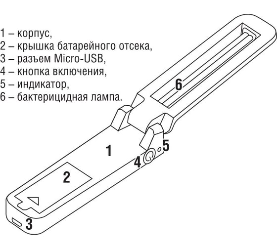 Бактерицидный фонарь облучатель Navigator NUV-02 82320