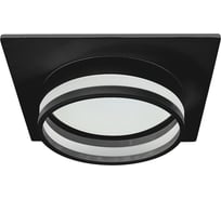 Светильник встраиваемый FERON DL503 LUNA потолочный GX53 черный квадрат, 51092