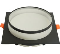 Светильник встраиваемый FERON DL701 потолочный GX70 черный квадрат, 51096