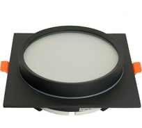 Светильник встраиваемый FERON DL705 потолочный GX70 черный квадрат IP44, 51108