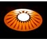 Подвесной светодиодный светильник Italline IT03-1430 black/orange 3