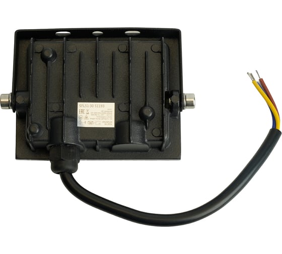 Светодиодный прожектор SAFFIT SFL51-30 IP65 30W 6500K черный, 51193