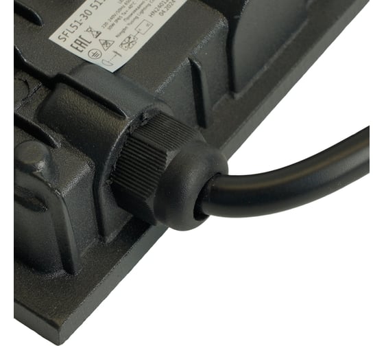 Светодиодный прожектор SAFFIT SFL51-30 IP65 30W 6500K черный, 51193