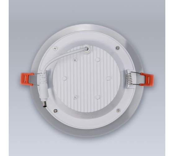 Светодиодный встраиваемый светильник ELEGANZ СТЕКЛО Круг 12W холодный 6000К 220V, 1шт 1811