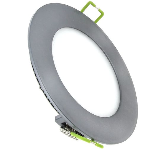 Светодиодная панель EKF Proxima серии FLP-R круг, 7 Вт, 2700К, серебро, 120 мм FLP-RS-120-7-2.7K-LED 1