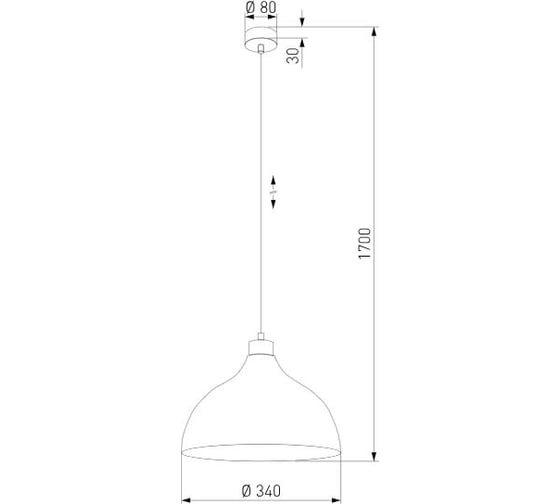 Подвесной светильник TK Lighting 2070 Cap White белый a065139