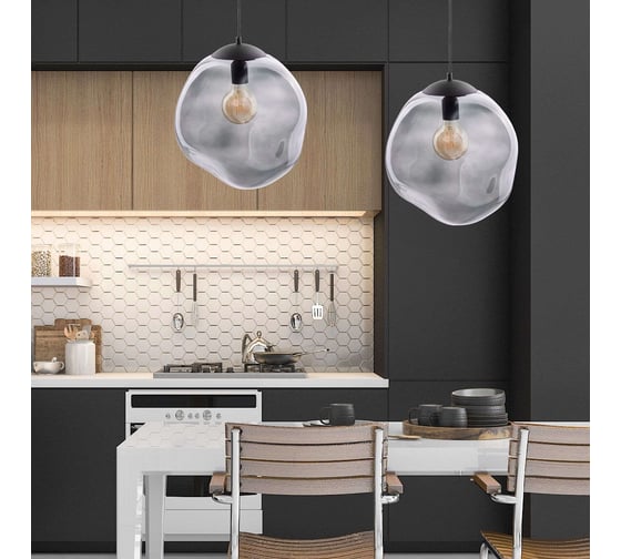 Подвесной светильник TK Lighting со стеклянным плафоном 4264 Sol черный a047798