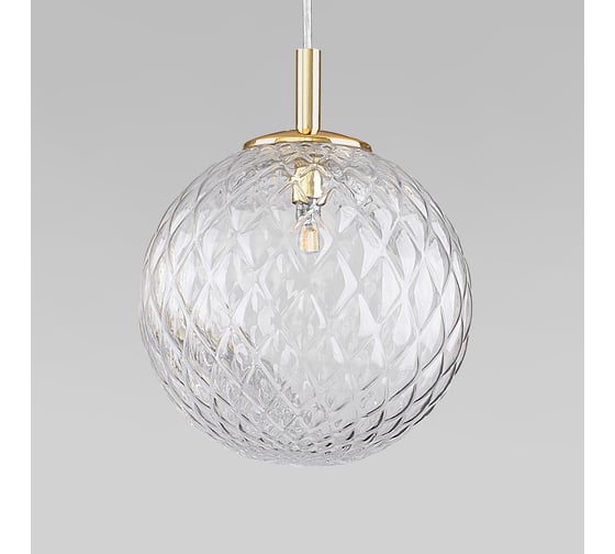 Подвесной светильник TK Lighting со стеклянным плафоном 4609 Cadix Gold золото a065191