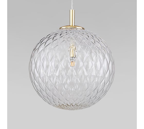 Подвесной светильник TK Lighting со стеклянным плафоном 4610 Cadix Gold золото a065192