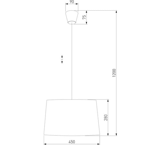 Подвесной светильник TK Lighting с тканевым абажуром 1885 Maja Black черный a059602