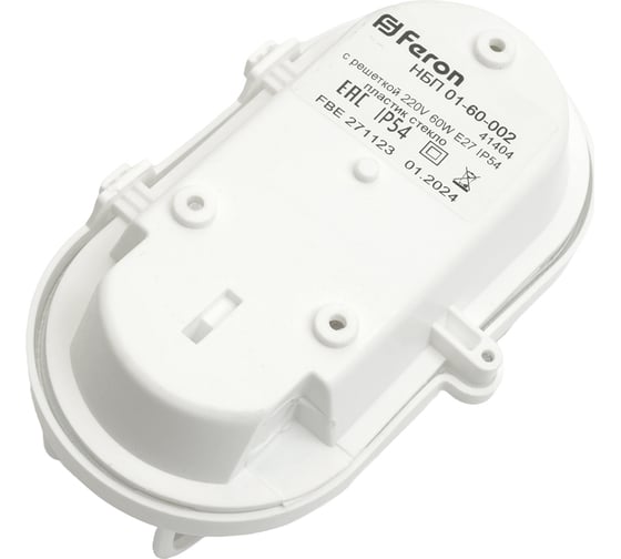 Накладной светильник с решеткой FERON НБП 01-60-002 IP54, 220V, 60Вт, Е27 41404