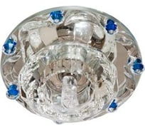 Потолочный светильник FERON 1580 JC, max 20W, G4, прозрачный-голубой, прозрачный 28440