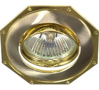 Встраиваемый потолочный светильник FERON MR16, G5.3, титан-золото 17570