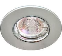 Встраиваемый потолочный светильник FERON MR16, MAX50W, 12V, G5.3, матовый хром, хром 28385