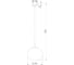 Подвесной светильник TK Lighting со стеклянным плафоном 4804 Vibe белый a068390 2