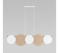 Подвесной светильник TK Lighting с тканевым рассеивателем 4815 Pulse белый/светлое дерево a068389