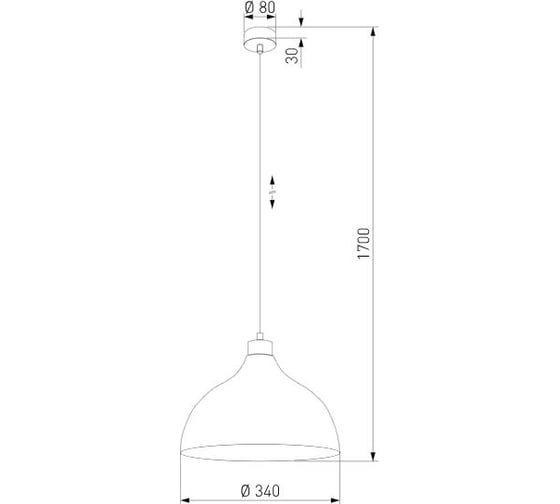 Подвесной светильник TK Lighting 2071 Cap Black черный a065140