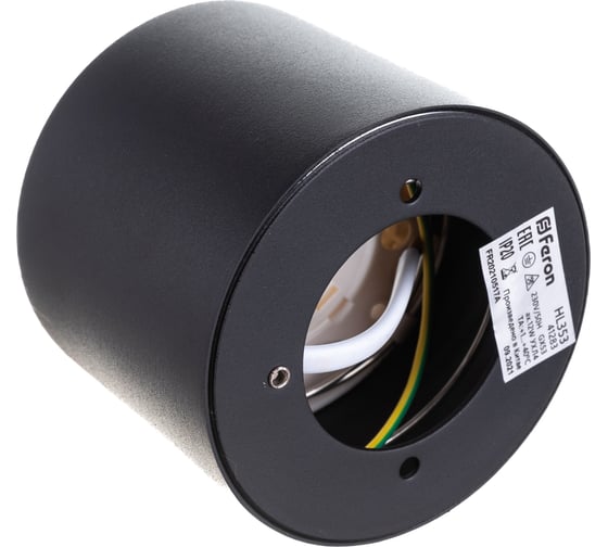 Светильник для натяжных потолков Feron HL353 12W, 230V, GX53, черный, 41283