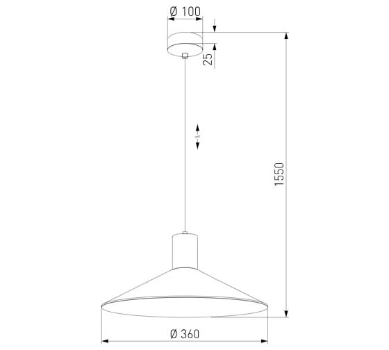 Подвесной светильник TK Lighting 1831 Jump черный a068382