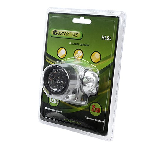 Фонарь Garin LUX HL5L налобный BL1 13690