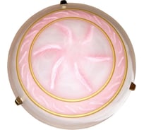 Светильник настенно-потолочный ЭЛЕТЕХ Спиге 500 НПБ 06-3x60 М64 розовый /клипсы золото 1005151494