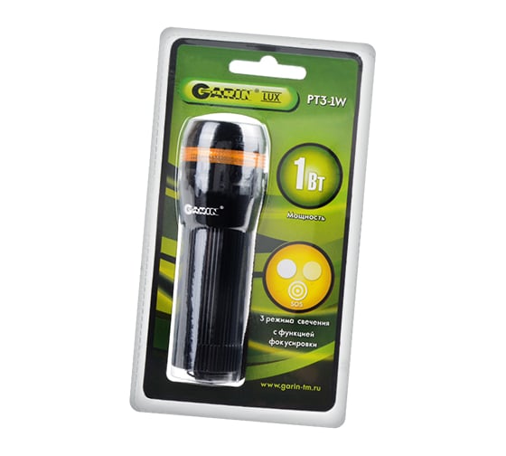Фонарь Garin LUX PT3-1W оперативный BL1 14503