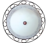 Светильник настенно-потолочный ЭЛЕТЕХ Классик 400 НПБ 01-3x60-160 матовый белый /корпус Орнамент медь 1005205867