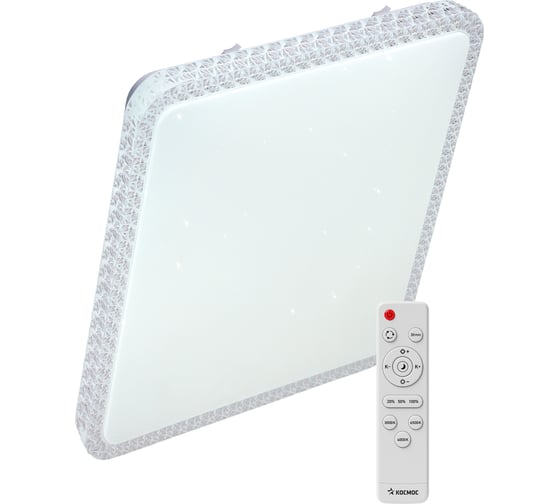 Настенно-потолочный КОСМОС управление LED светильник MYSTERY QUADRO 75Вт 3000-6500K 6000Лм KSMystQD75W